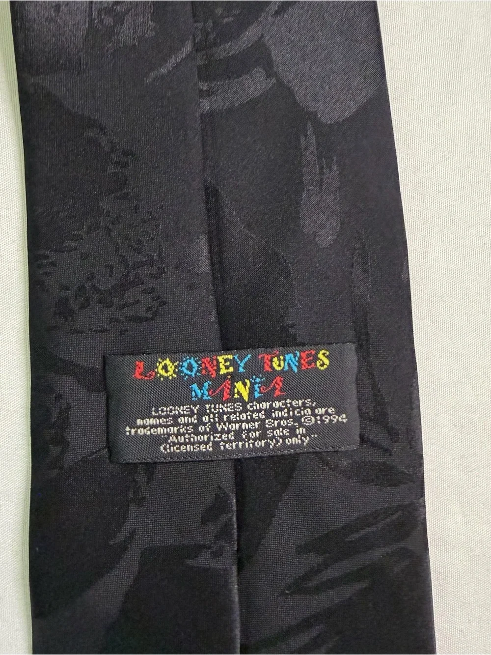Vintage‎ Looney Tunes Mania Character Necktie 1994 Warner Bros
